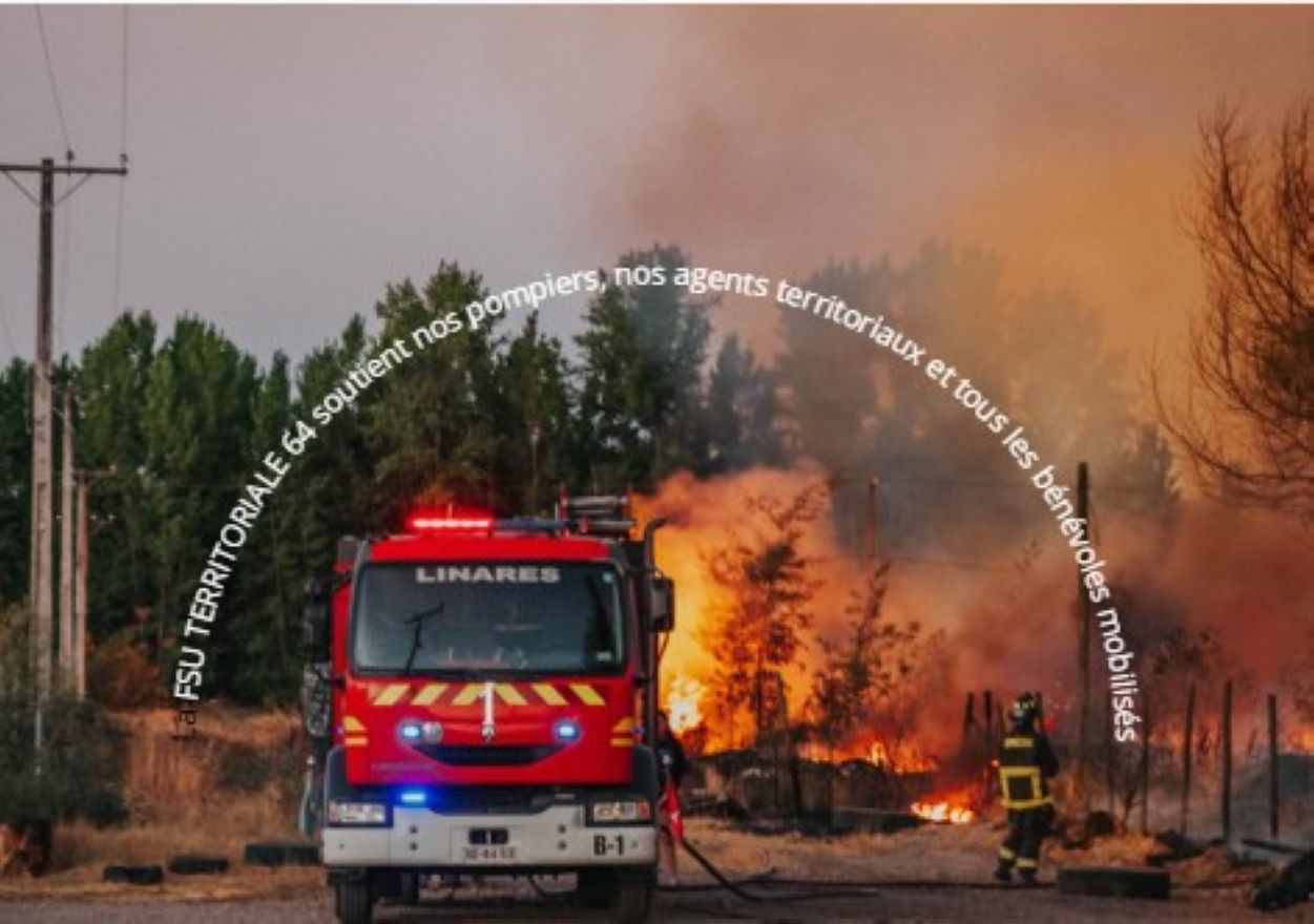 INCENDIES EN GIRONDE ET DANS LES LANDES: NOTRE SOLIDARITÉ ET NOTRE PROFONDE RECONNAISSANCE À CELLES ET CEUX QUI LUTTENT AU QUOTIDIEN.