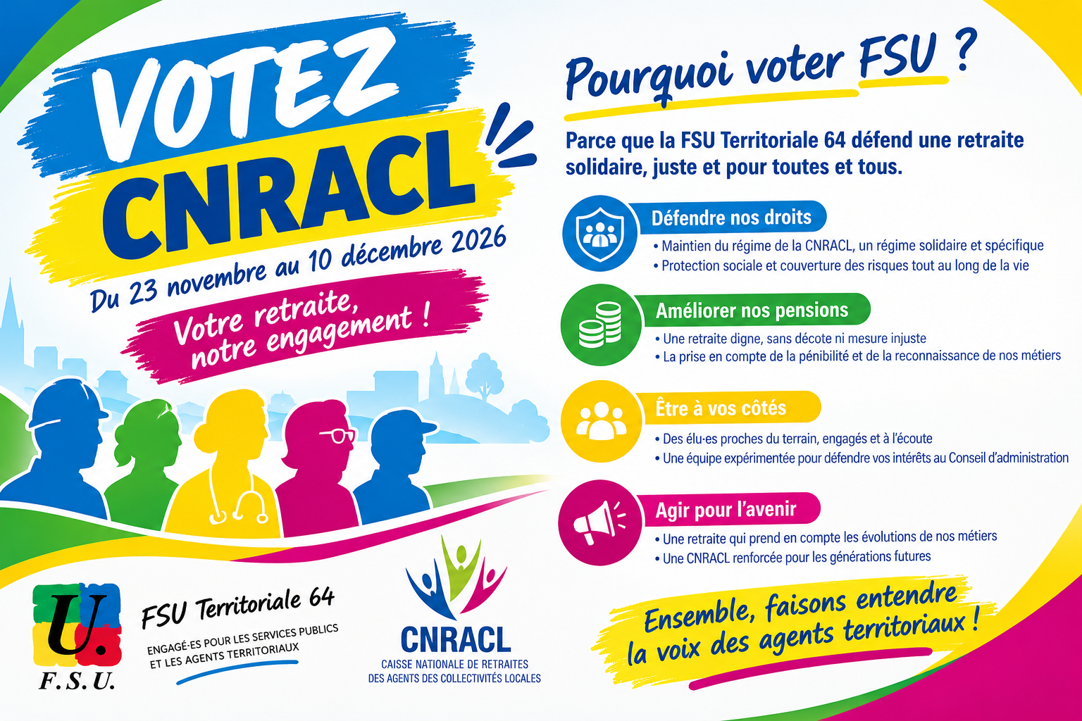 Votez CNRACL avec la FSU
